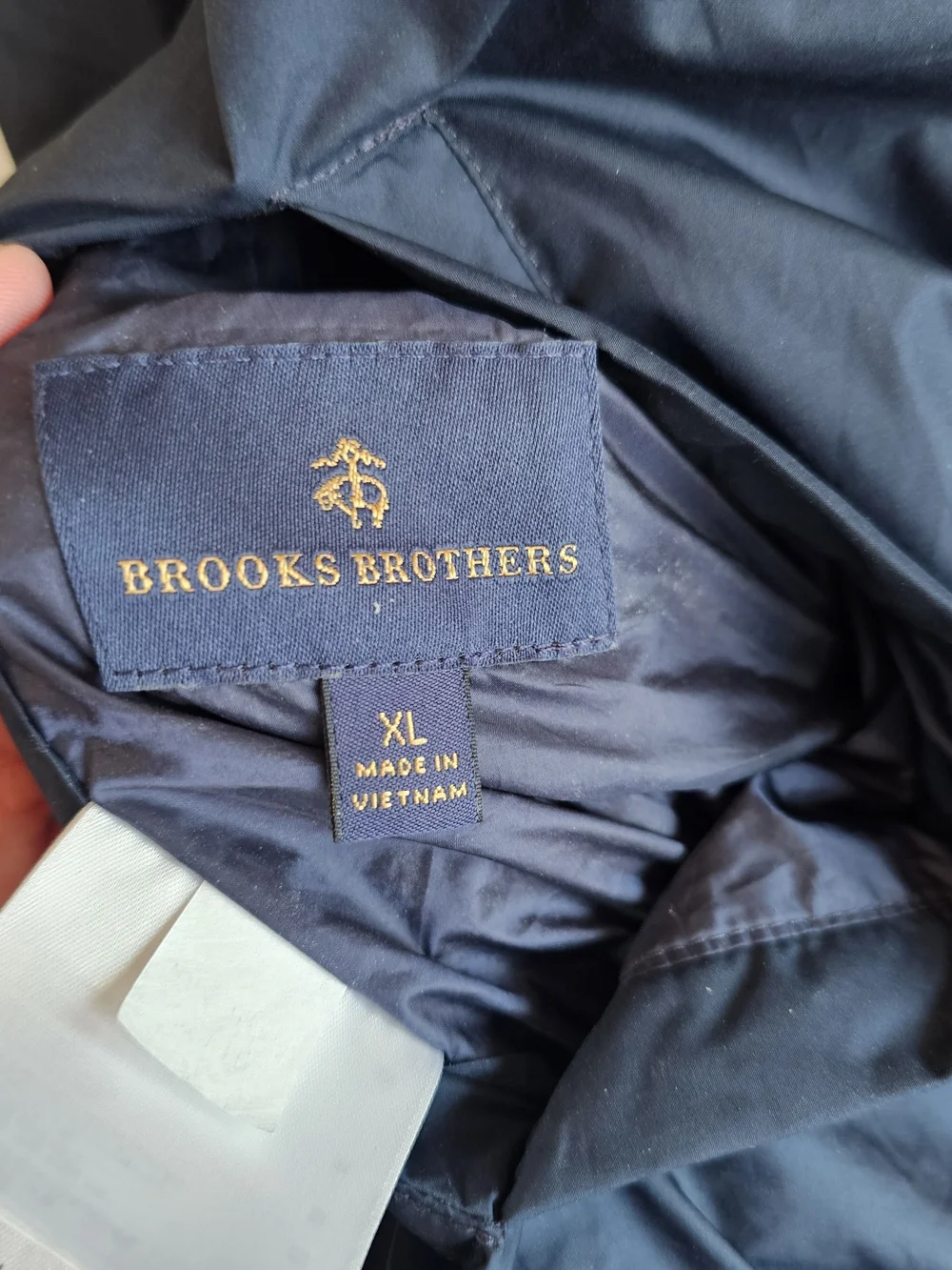Brooks Brothers Quilted Reversible Puffer Vest Bergundy Navy, Men's XL